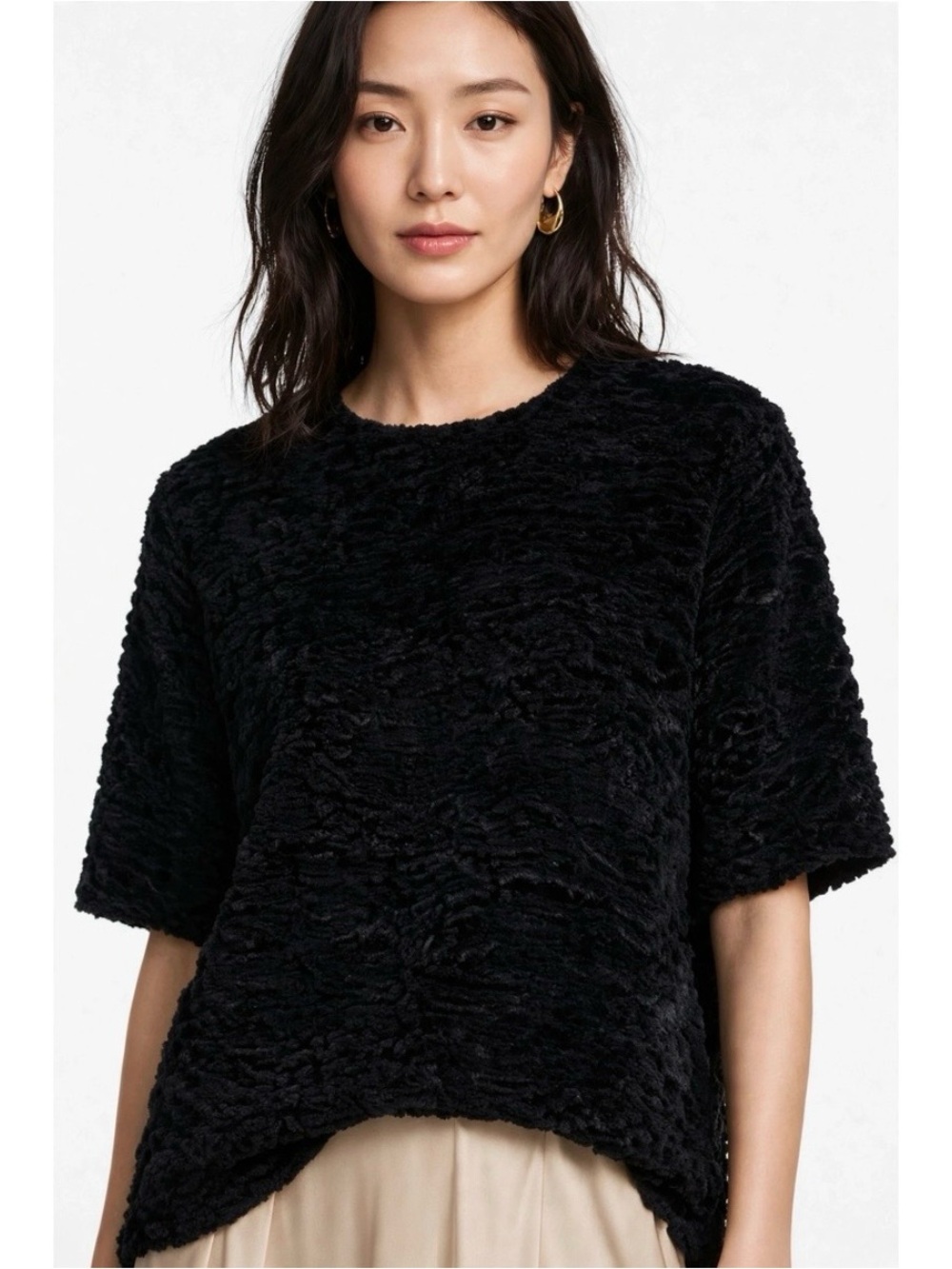 ALEXIS Chenille Boucle Top Size M - Medium